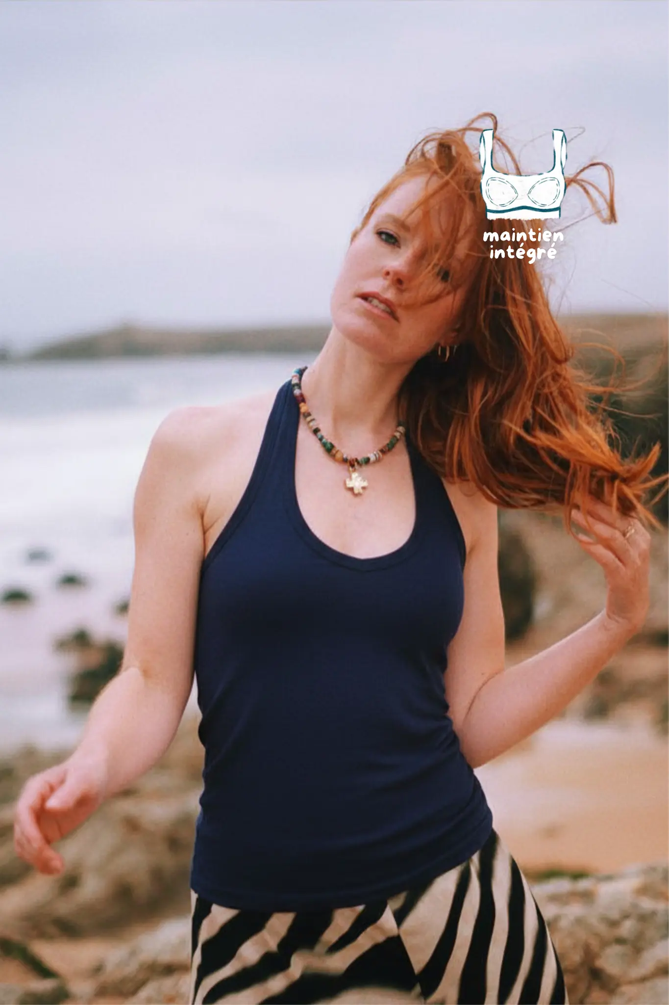 alexane - dos nu avec brassière intégrée bleu