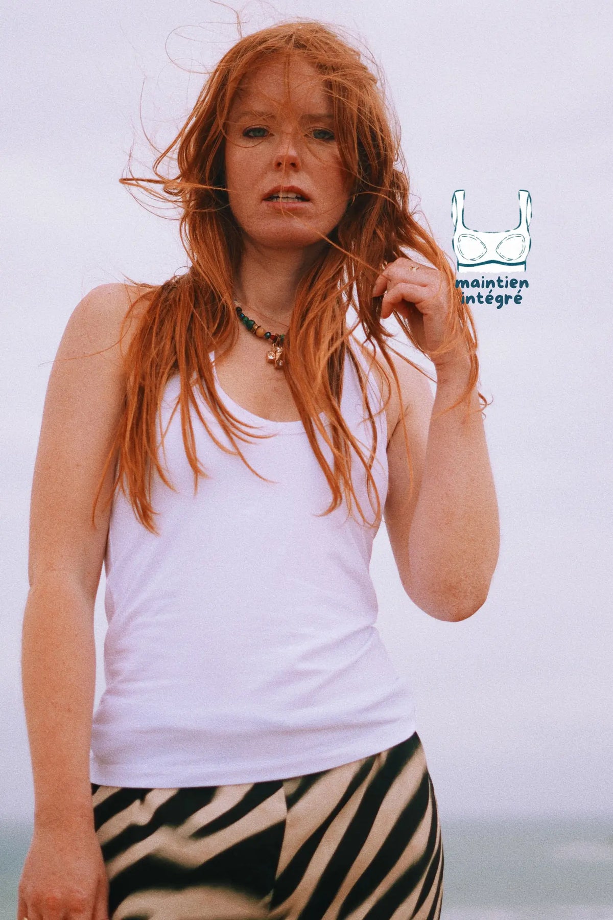 alexane - dos nu avec brassière intégrée blanc