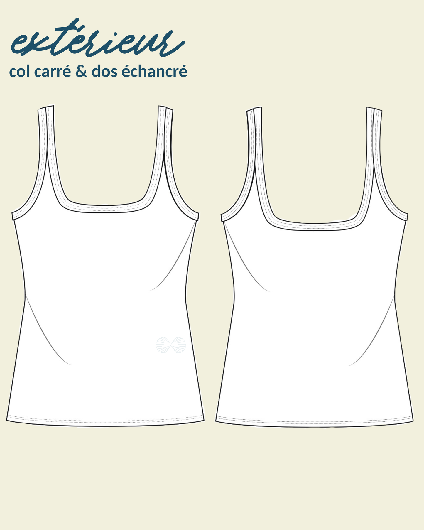 débardeur Anne - brassière intégrée