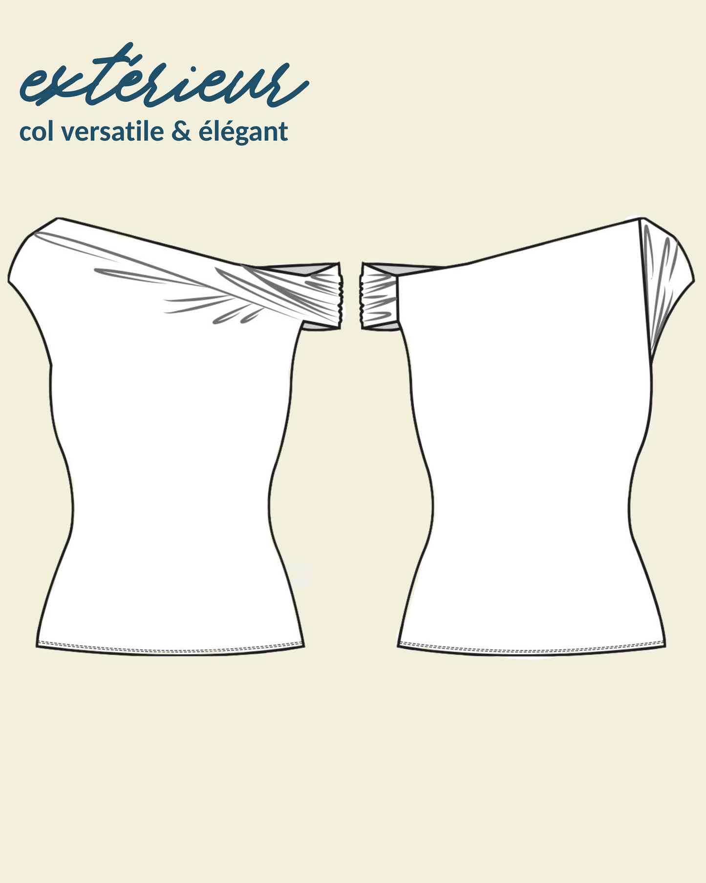 haut Yvette - asymétrique avec maintien intégré